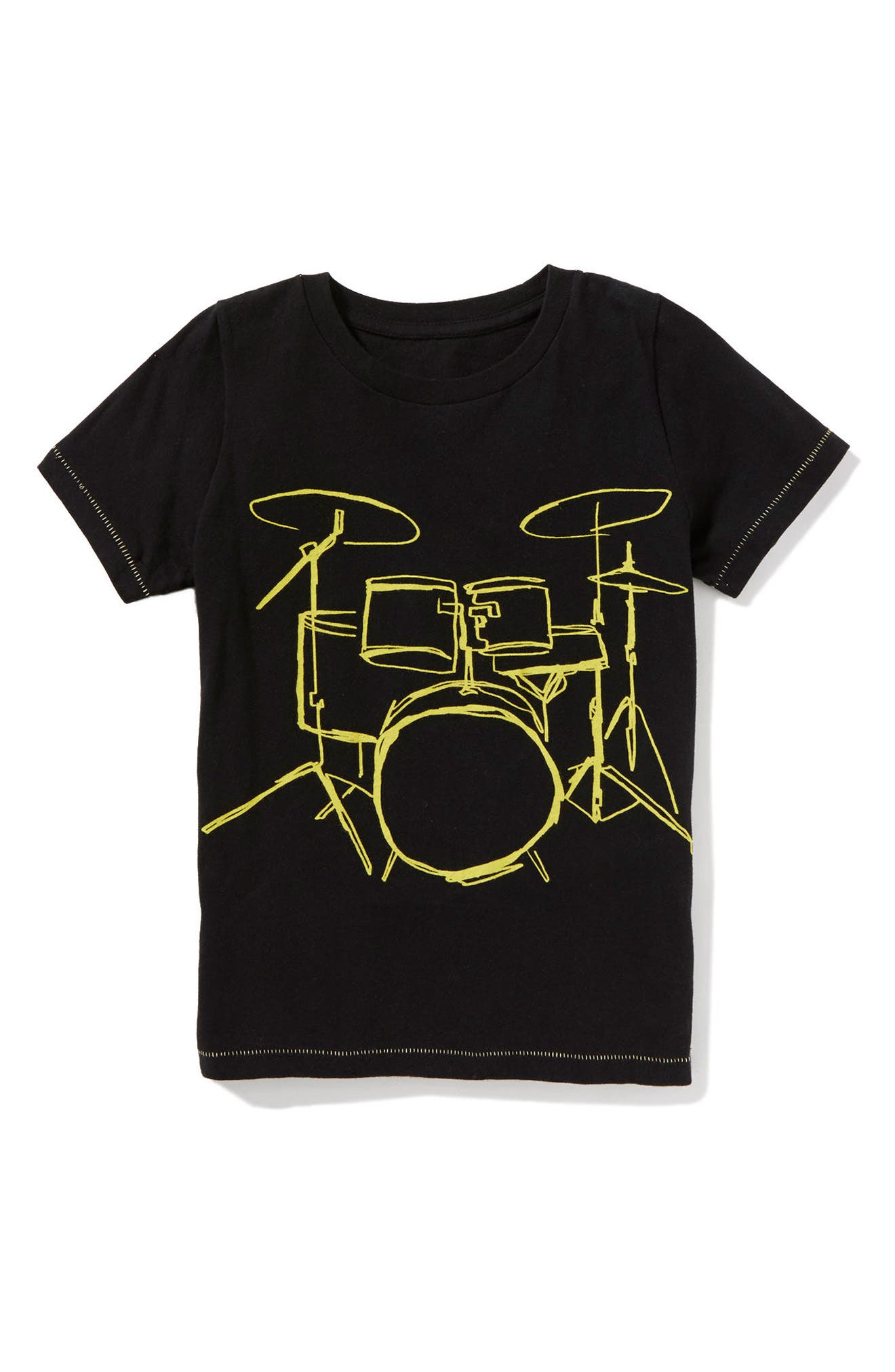 Kids Printed T Shirt Drummer Joke Rock Drum Guitar Music Funny Gift Present Boys